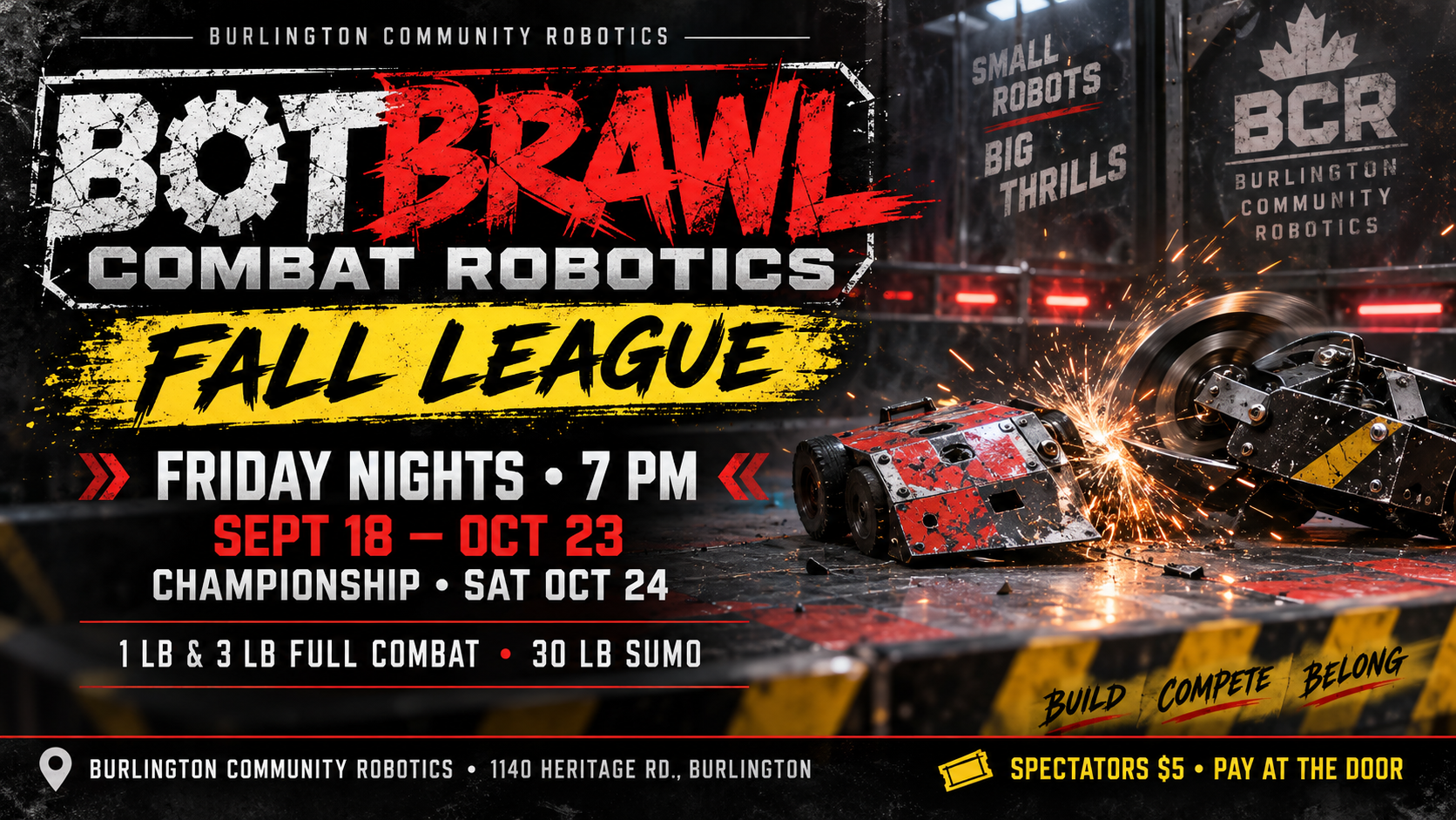 BBRL Fall League starts Friday September 18 @ BCR